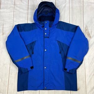 Marmot Gore-Tex Ski Snowboard Hooded Jacket Blue Sz L